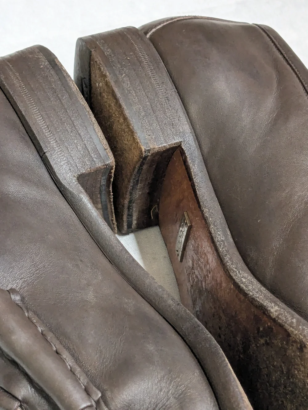 Gucci Brown Leather Horsebit Loafers - Men 9 D Slip Ons